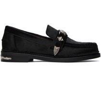 SSENSE Exclusive Black Fur Loafers