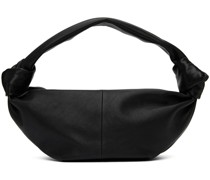 Black Double Knot Top Handle Bag