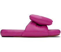 Pink Bow Padded Slides