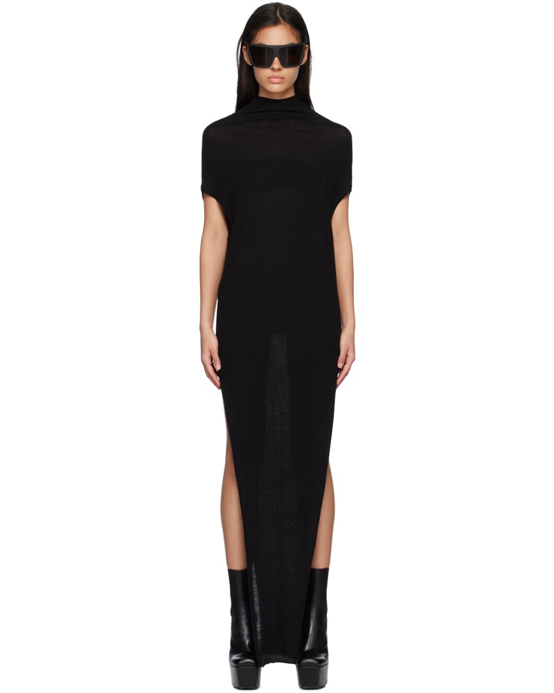 Rick Owens Damen Black Crater Maxi Dress