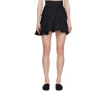 Black Asymmetric Miniskirt