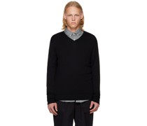 Black V-Neck Sweater