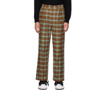 Brown & Green Switching Trousers