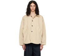 Beige Oversized Jacket