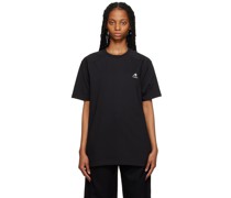 Black Embroidered T-Shirt