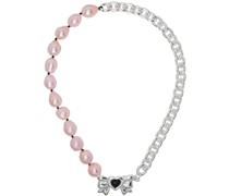 Silver & Pink Present Necklace