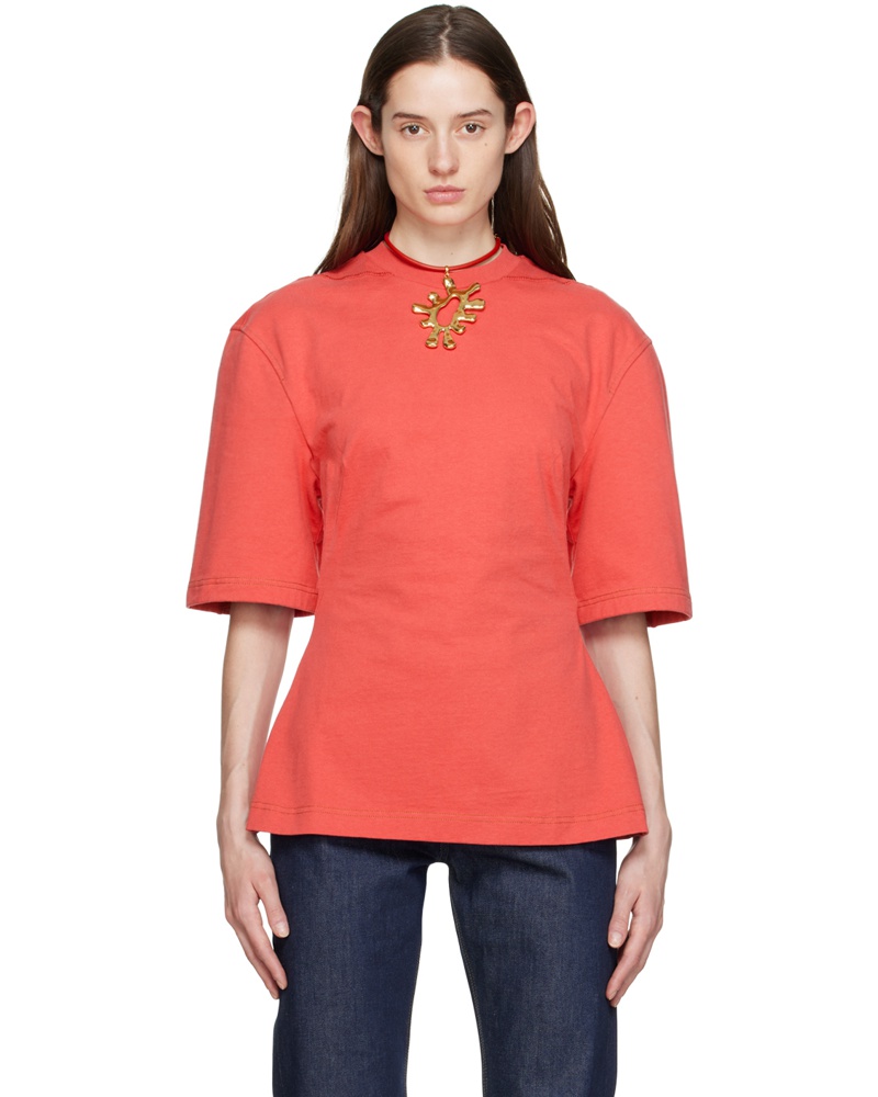 Jacquemus Damen Red 'Le T-Shirt Camisa' T-Shirt