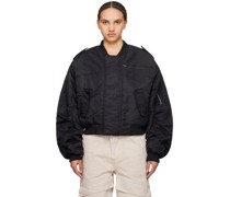 Black A-2 Bomber Jacket