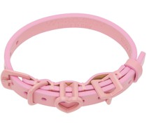Pink Y Heart Belt Bracelet