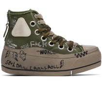 Green Double Grommet Kurt Sneakers