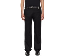 Black Bumster Tailored Trousers