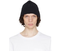 Black Fluted Beanie