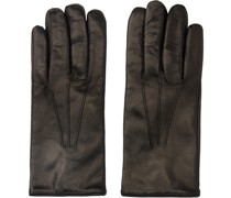 Black Signature Stripe Gloves