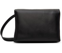 Black Leather Mini Prisma Bag