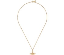 Gold Mini Bas Relief Necklace