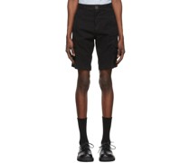 Black Cotton Shorts