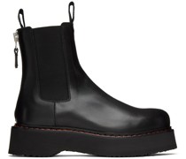 Black SIngle Stack Boots