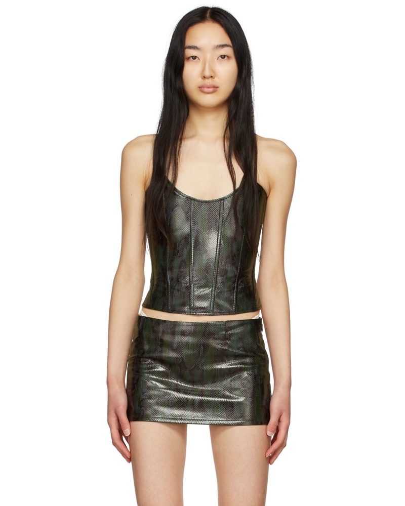 Miaou Damen Green Leia Tank Top