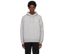 Gray Trefoil Essentials Hoodie