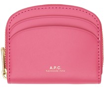 Pink Demi-Lune Mini Compact Wallet