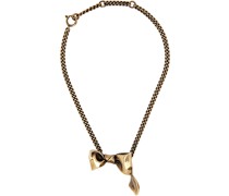 Gold Karen Kilimnik Edition Bow Necklace