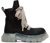 Black Jumbo Laced Bozo Tractor Boots