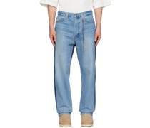 Blue & Navy D-Ring Jeans