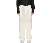 White Sheer Trousers