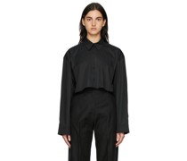 Black Cropped Shirt
