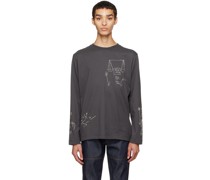 Gray Jean-Michel Basquiat Edition Wonder Peso Neto T-Shirt
