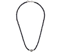 SSENSE Exclusive Black Pearl Arabesque Skull Necklace