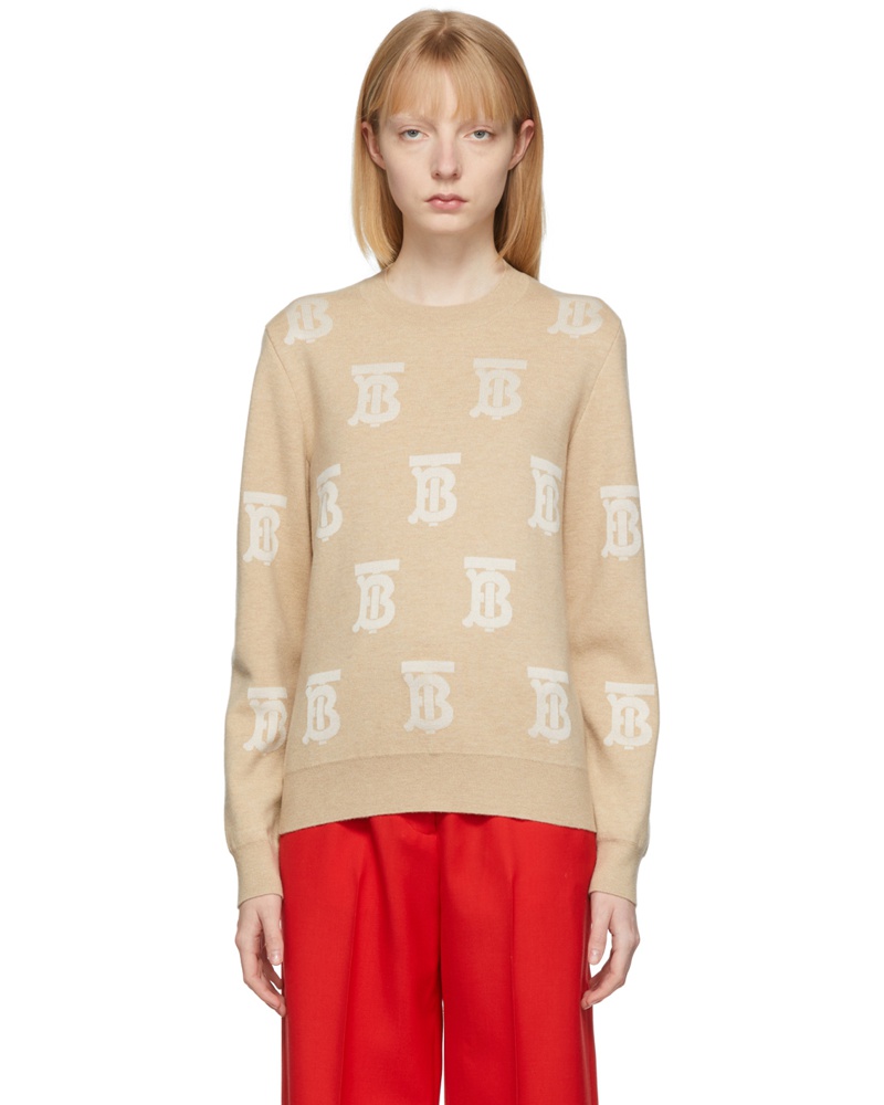 Burberry Damen Beige Wool Saskia Sweater
