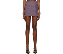 Purple Laced Miniskirt