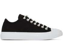 Black Canvas Low Sneakers