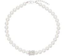 White Tiny Pearl Necklace