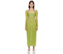 SSENSE Exclusive Green Cutout Maxi Dress
