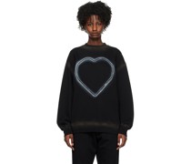 Black Heart Choker Sweatshirt