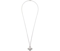 Silver Mayfair Large Orb Pendant Necklace