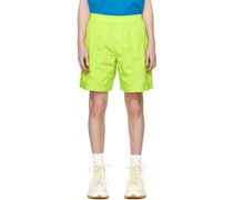 Green Paneled Shorts