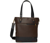 Brown Gloss 2Way Tote