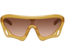 Brown SP5DER Edition Beetle Sunglasses