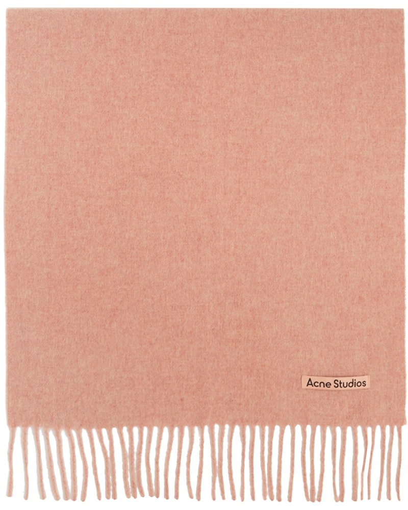 Acne Studios Damen Pink Wool Scarf