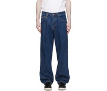 Navy 5 Pocket Jeans
