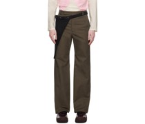 Brown Pouch Trousers