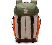 Gray & Khaki Patch Backpack