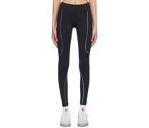 Black Drawstring 7/8 Leggings