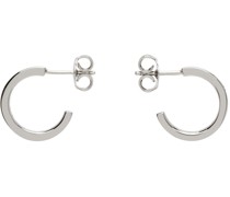 Silver Numerical Hoop Earrings