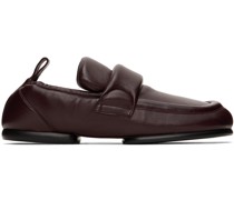 Burgundy Padded Loafers