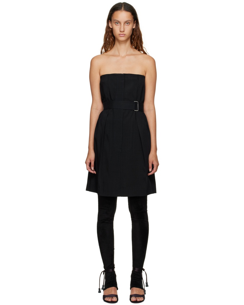 Victoria Beckham Damen Black Strapless Minidress