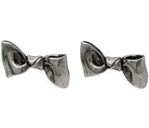 Silver Karen Kilimnik Edition Bow Earrings